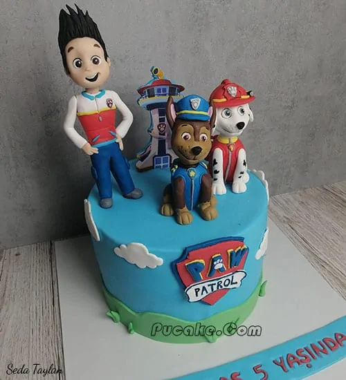 Pucake Paw Patrol Çizgi Film Pasta